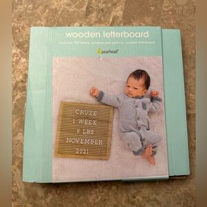Pearhead Wooden Letterboard Set. 188 Letters, Numbers, and Symbols. Wooden, NEW